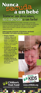 Never Shake Rack Card 15 spanish