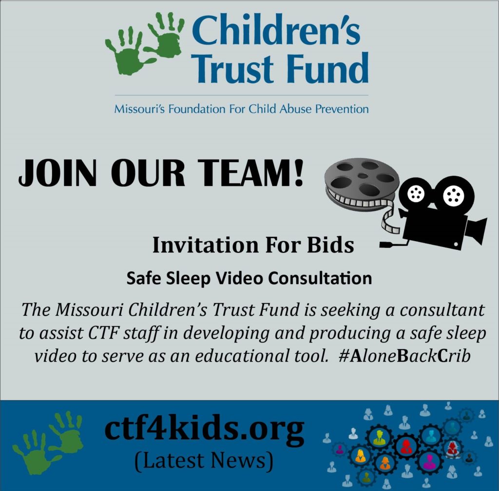 INVITATION for BIDS - Safe Sleep Video Consultant